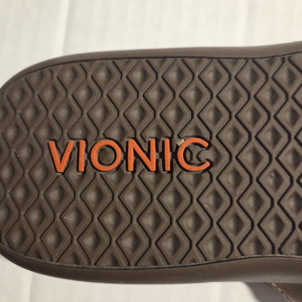 Vionic Tide II Toe Post Bronze Sandal Flip Flops Size 8 - Picture 4 of 7